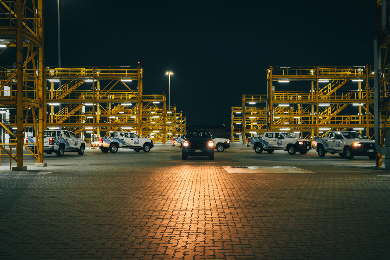 Site operations at night
