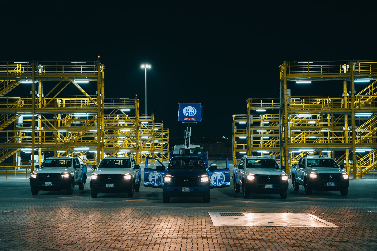 Osama Bin Zaid Azraq Group fleet operations at night