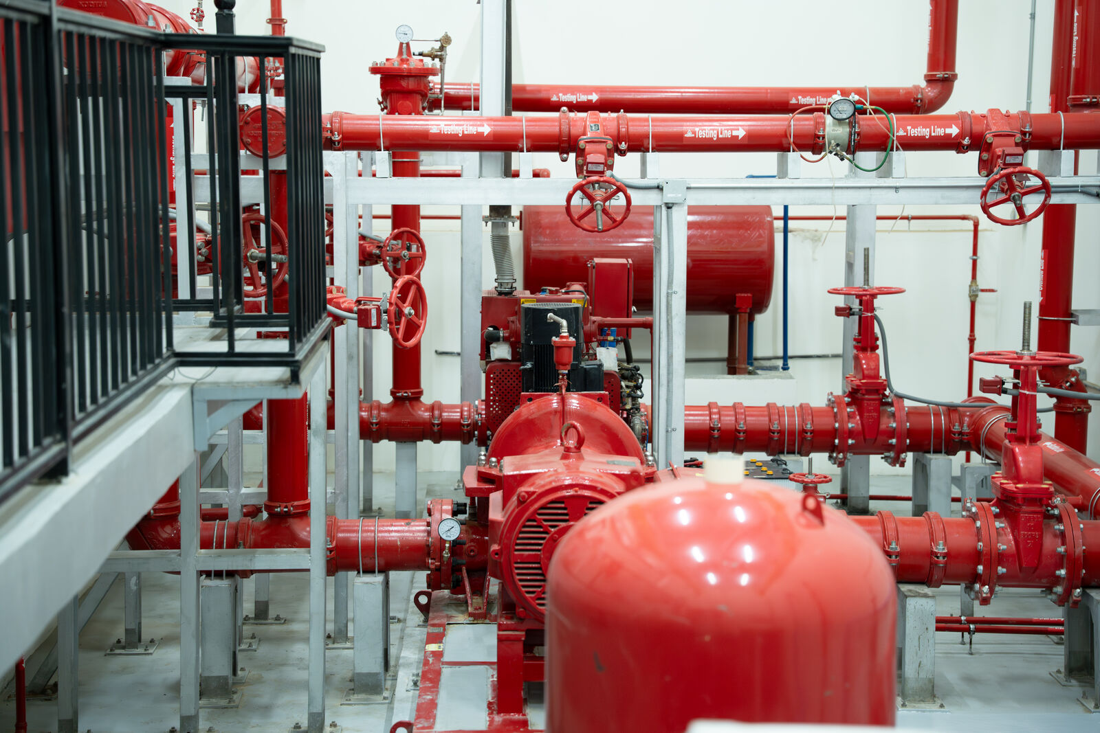 Fire pump room
