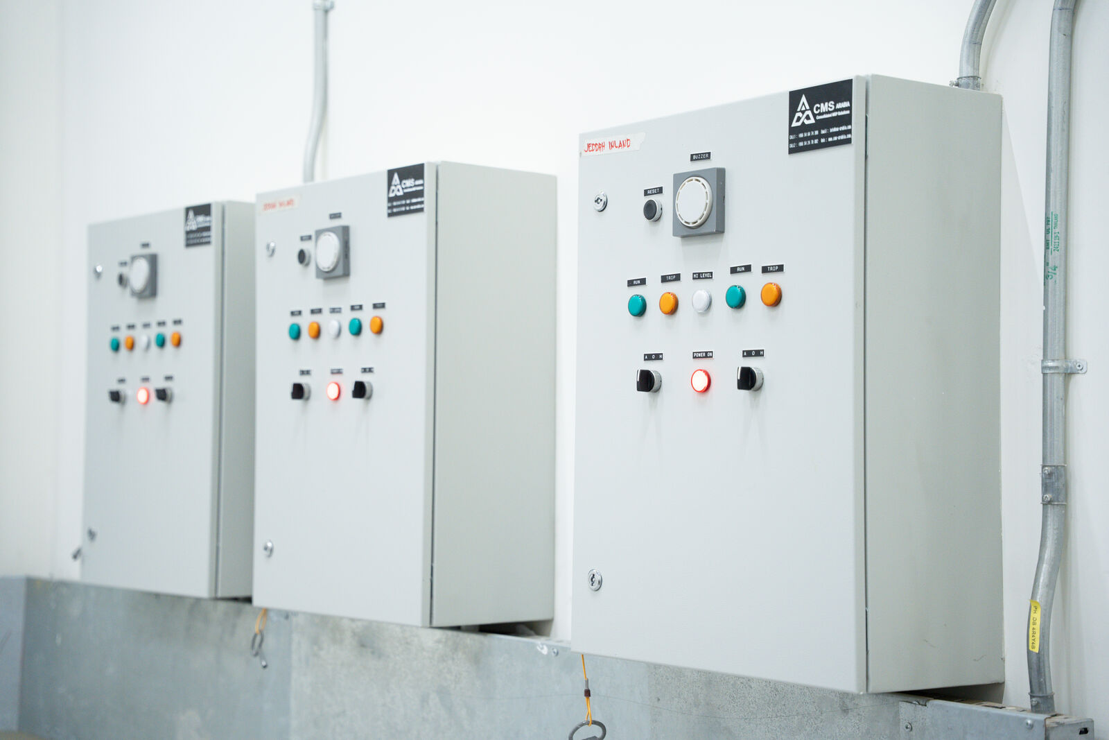 Control and automation panel installation