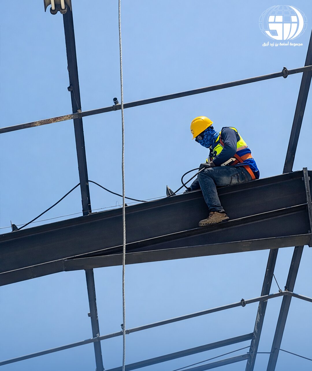 Working at height on steel framework