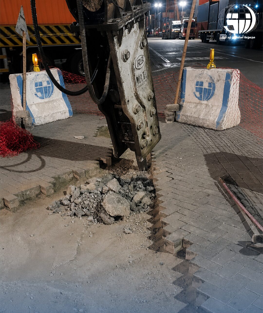 Excavation and interlock flooring works