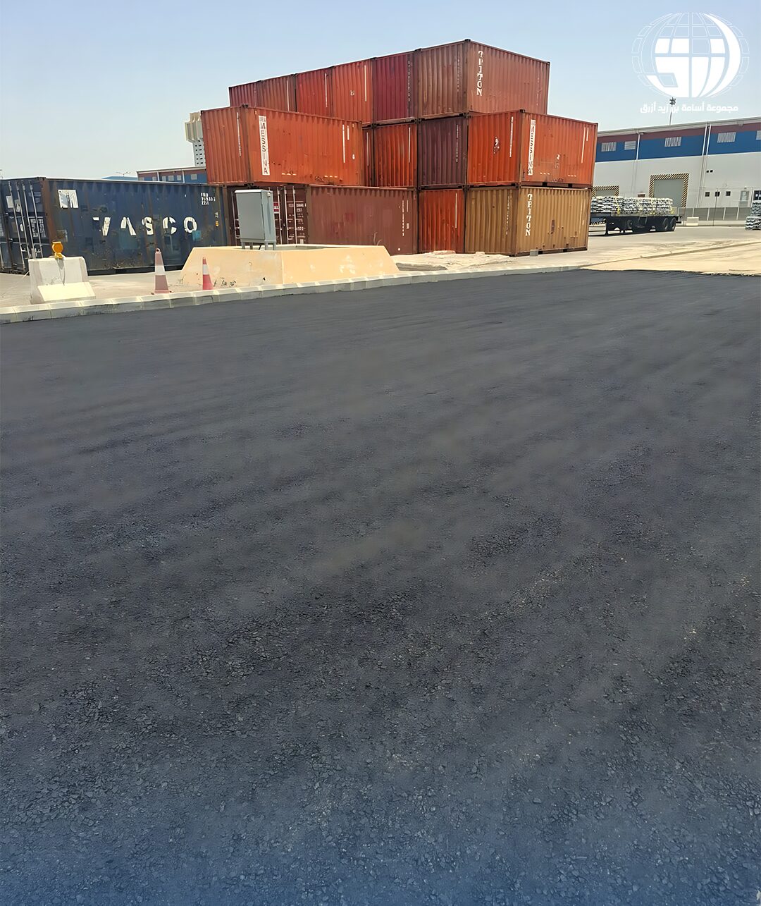 Asphalt preparation yard
