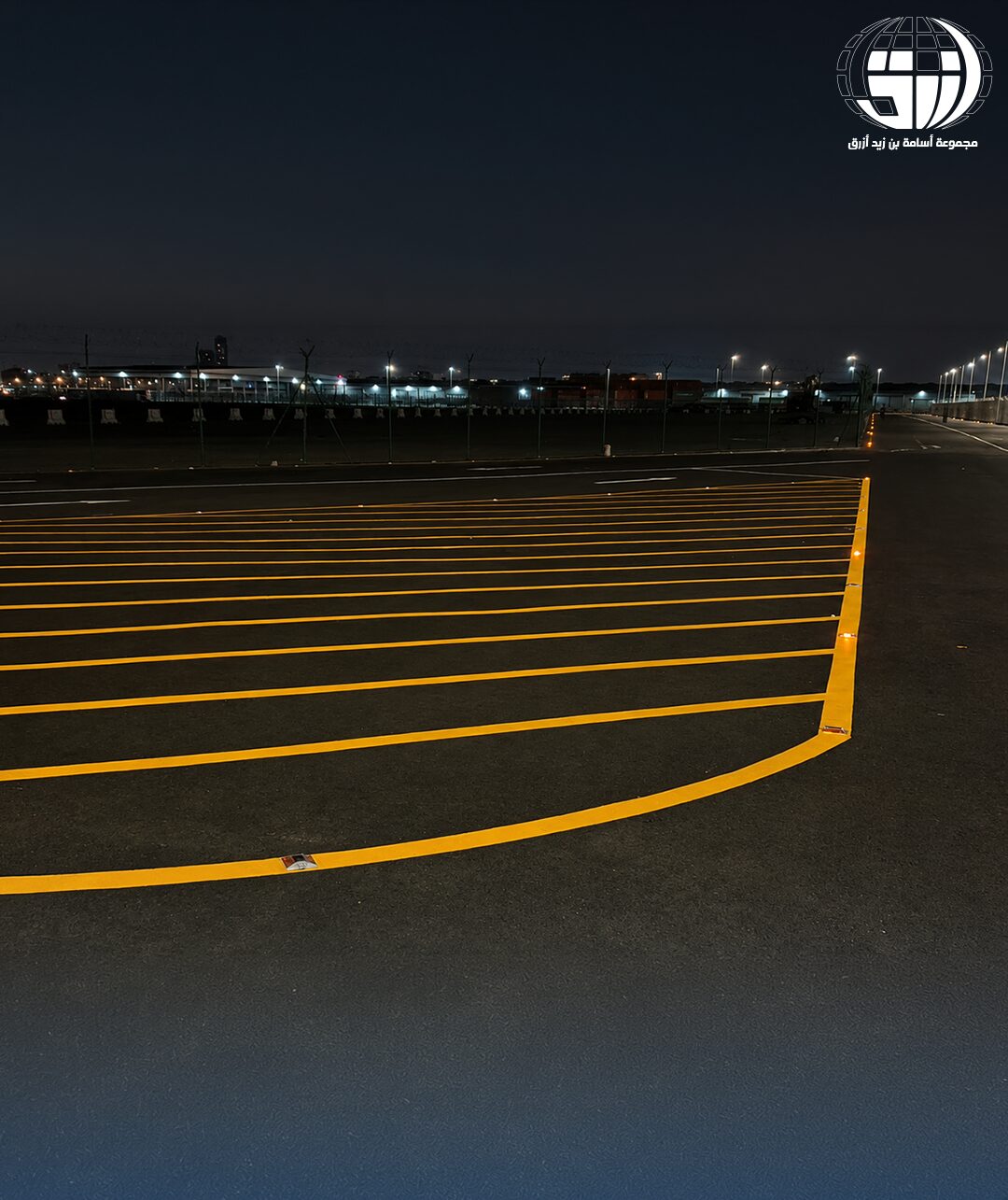 Road marking at night