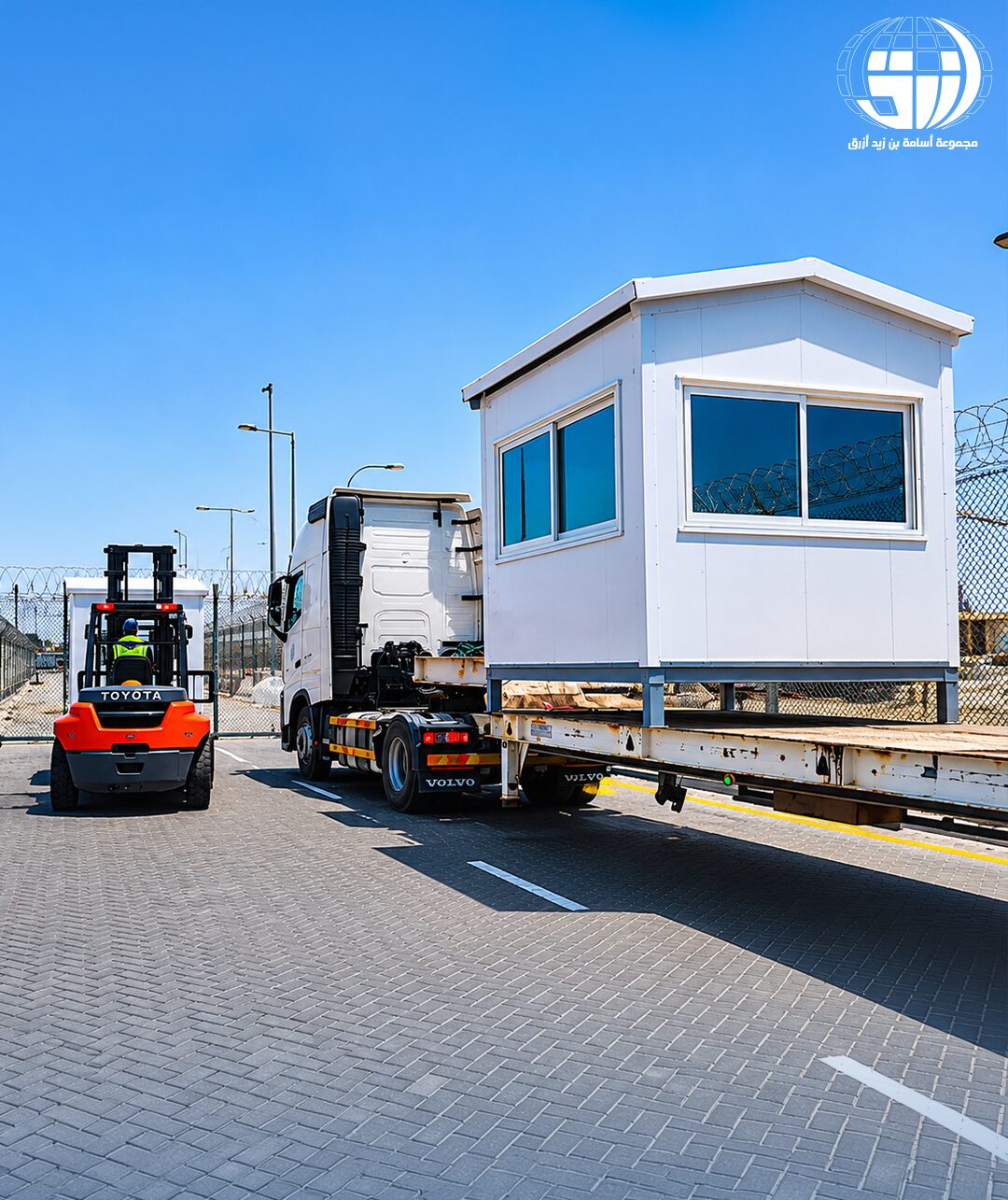 Portable cabin transport crew