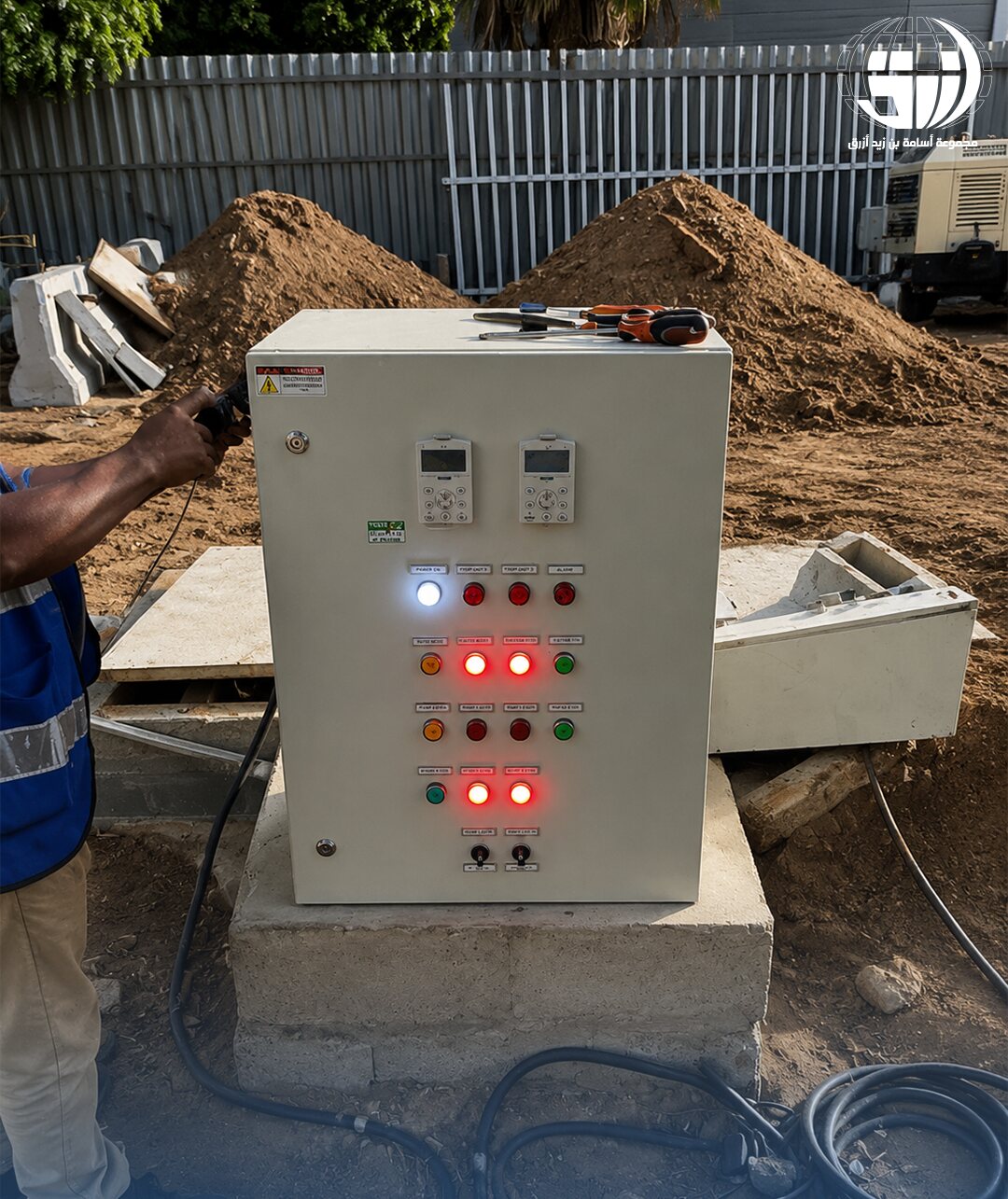 Electrical control panel commissioning